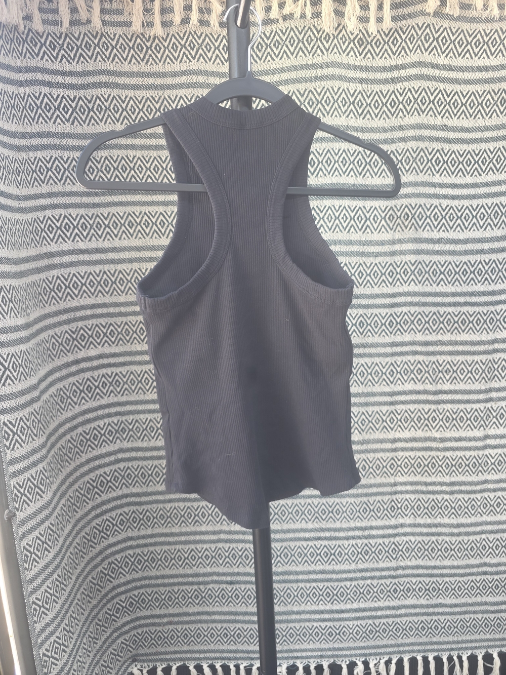 Fabletics High Neck Ribbed Tank Built-In Bra - Picture 2 of 7